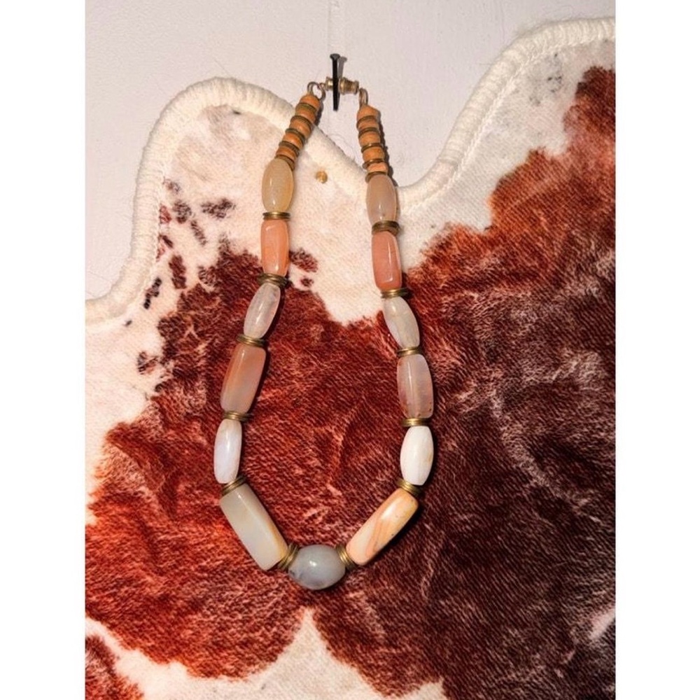 Elegant Beaded Necklace in Earth Tones